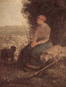 Jean Francois Millet Sleeping Shepherdess Spain oil painting artist